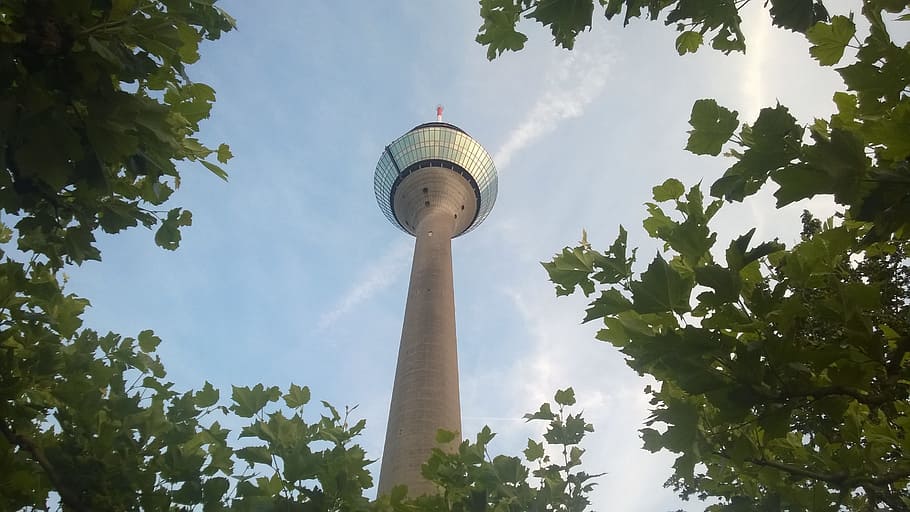 Tv Tower, Düsseldorf, Germany, architecture, niederrhein, skyline, transmission tower, building, sky, landmark