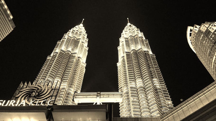 petronas twin towers, petronas towers, kuala lumpur, malaysia, skyscraper, building, high-rises, symmetry, tall, high