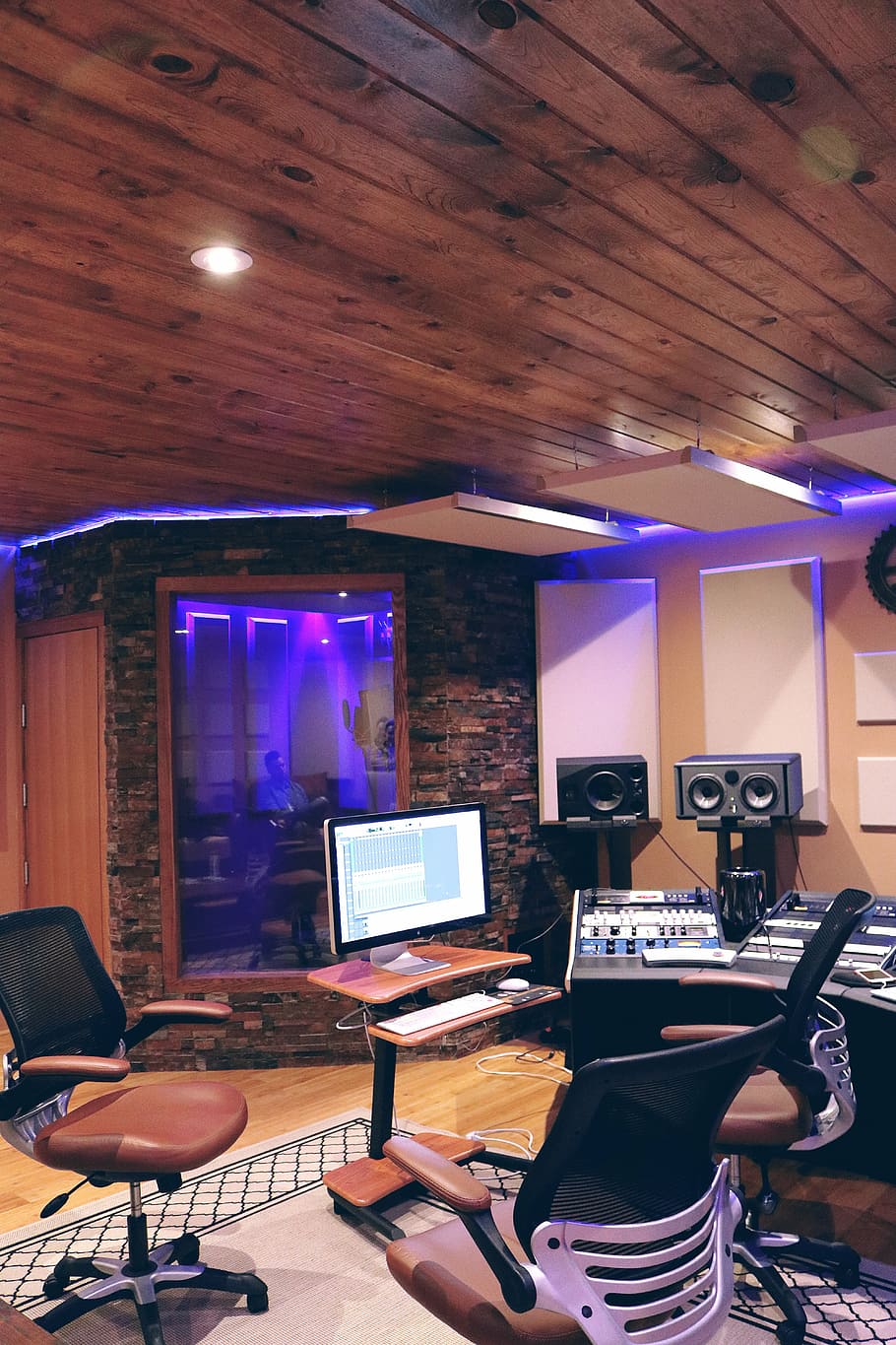 studio rekaman, ungu, cove light, musik, studio, studio musik, suara, audio, rekaman, peralatan