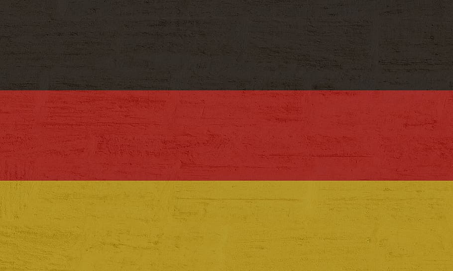 bandera de alemania, alemania, bandera, regiones, colores nacionales, oro rojo negro, bandera alemana, rojo, multicolores, fondos