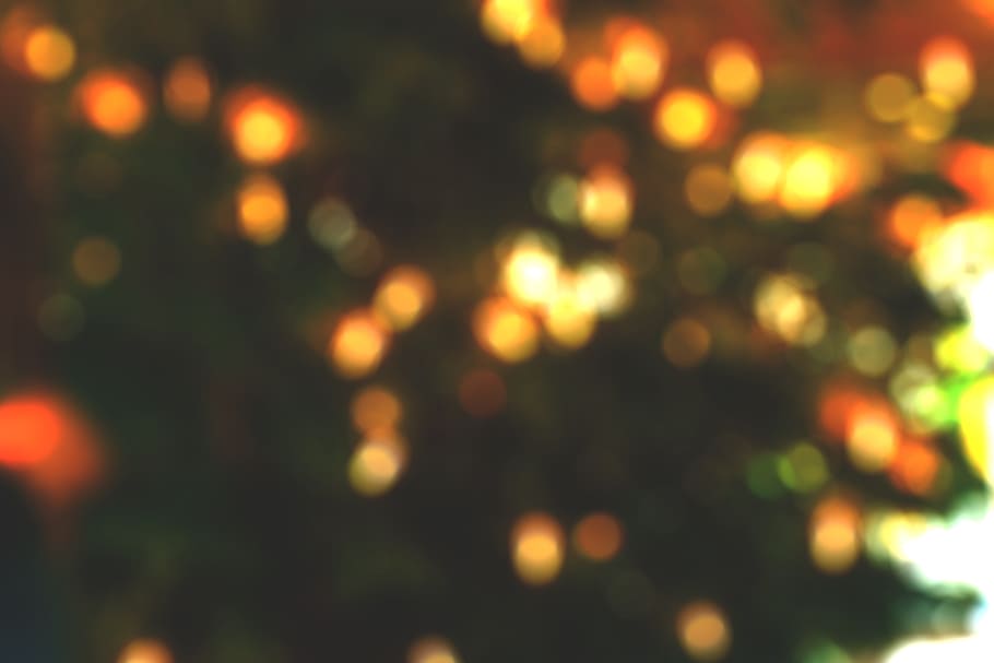 christmas, tree, lights, blur, backgrounds, defocused, abstract, pattern, full frame, illuminated
