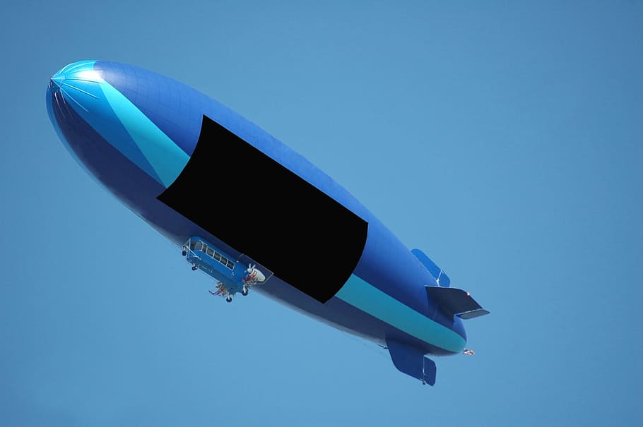 blimp, air ship, balloon, text space, advertisement, advertise, transportation, vehicle, travel, airship
