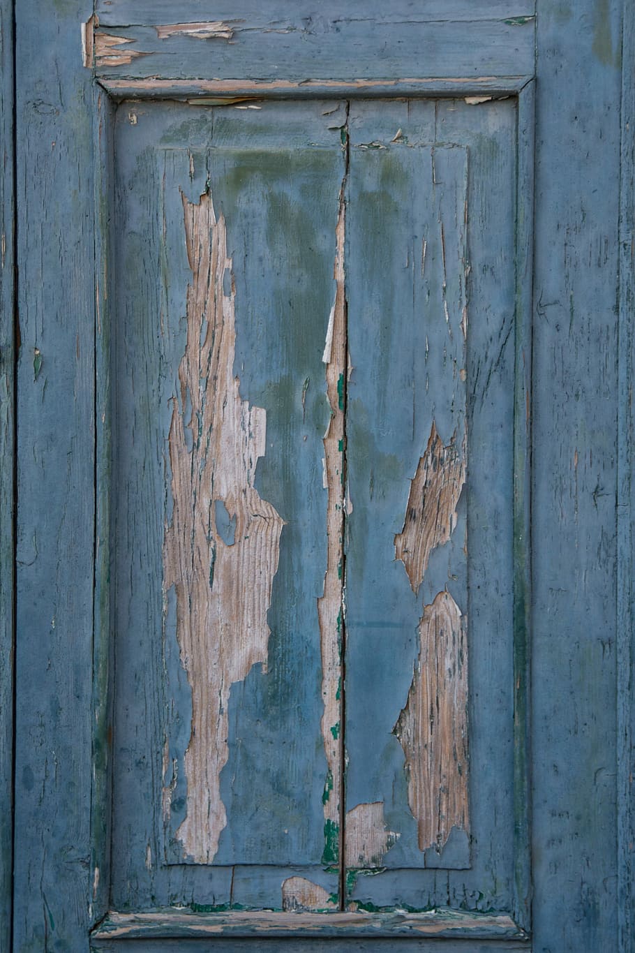 Wood, Paint, Old, Blue, Lacquered, old, blue, structure, door, wear, lack ab