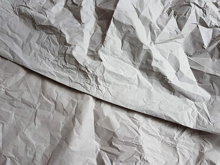 crumpled gray paper, paper, wrinkled, surface, handmade paper, vintage, background, crumpled, full frame, backgrounds