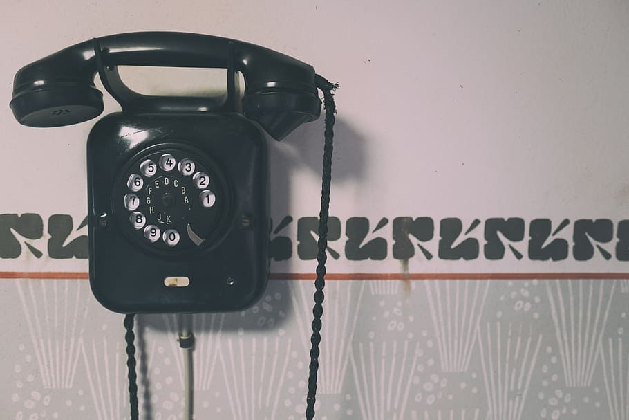 telepon, panggil, komunikasi, kontak, teknologi, lama, koneksi, telepon darat, dalam ruangan, bergaya retro