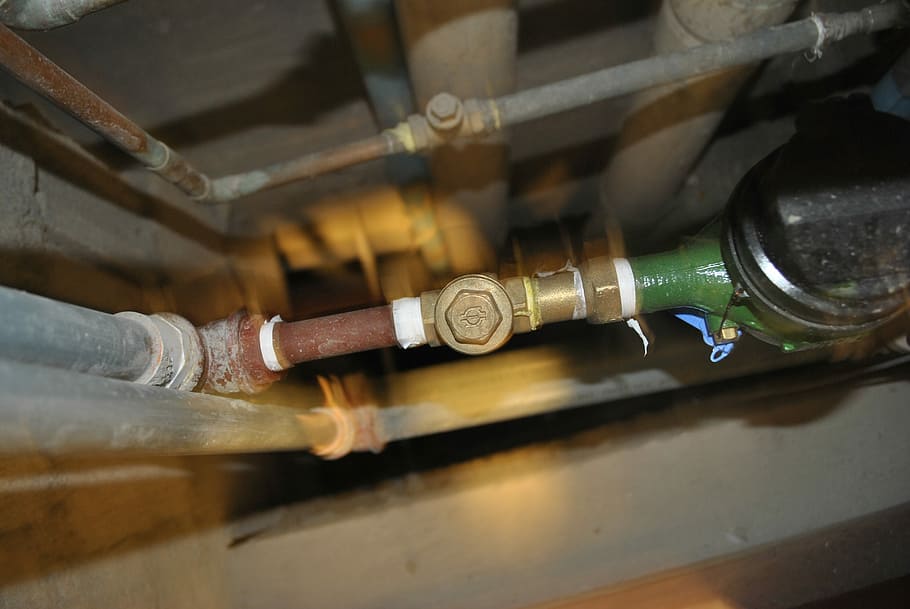 marrón, verde, tubo de metal, tubos, fontanería, agua, botella, alcohol, vino, botella de vino