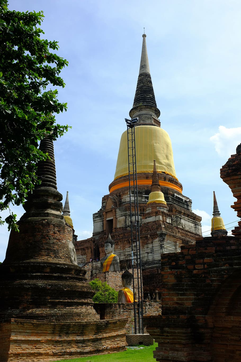 ayutthaya old, pagoda, phra nakhon si ayutthaya, measure, thailand, belief, spirituality, built structure, religion, place of worship
