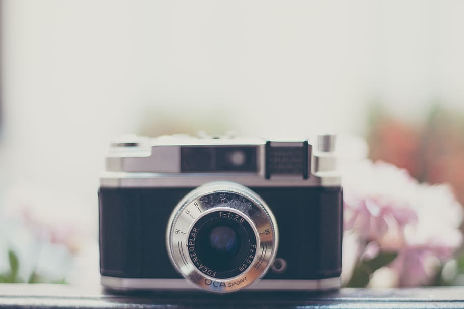 câmera, antigo, vintage, filme, lente, analógico, obturador, iso, abertura, manual