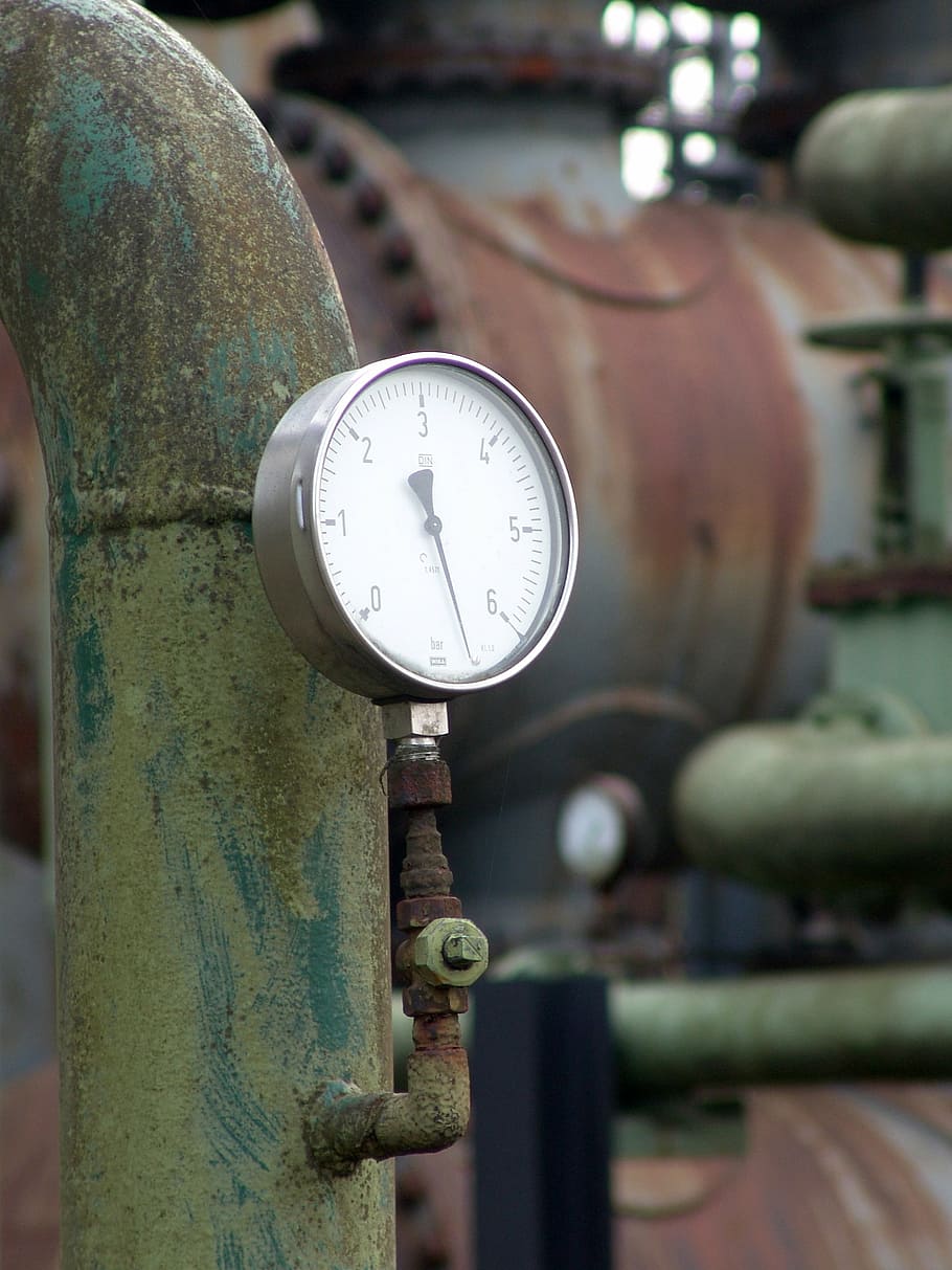 pressure, factory, industry, pipe - Tube, machine Valve, pipeline, gauge, equipment, physical Pressure, pressure Gauge