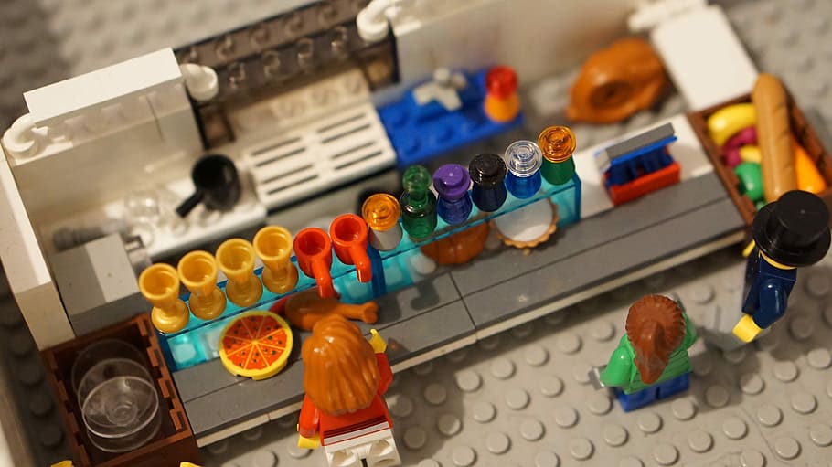 Lego, Café, Ikea, got, variation, leisure games, indoors, multi colored, close-up, choice
