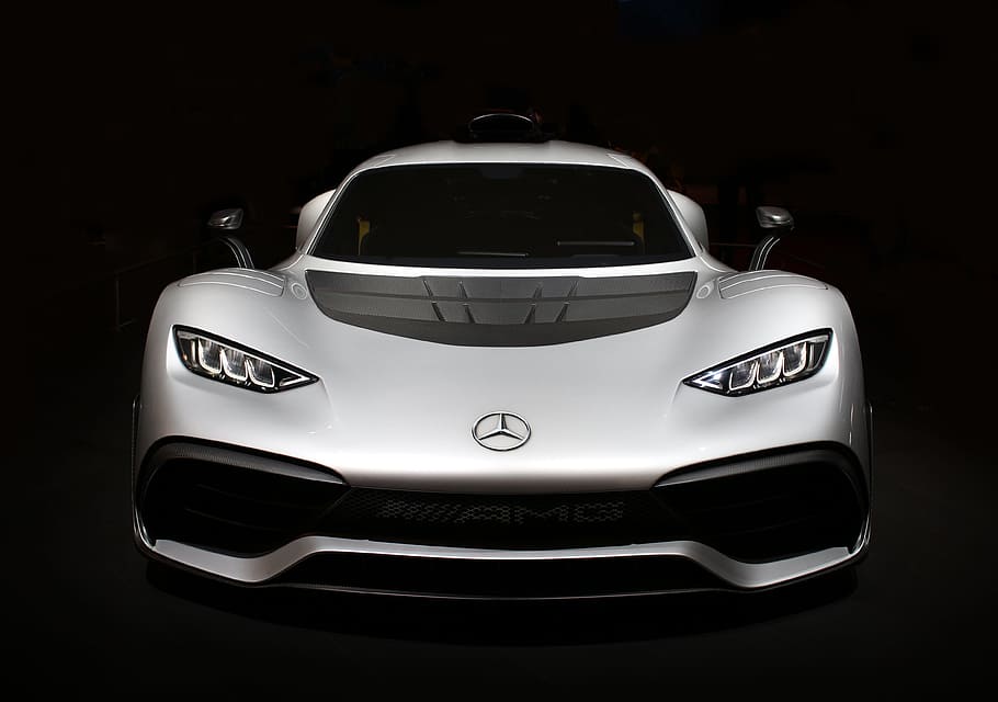 silver mercedes-benz concept, car, vehicle, wheel, transportation system, automotive, luxury, speed, horsepower, modern