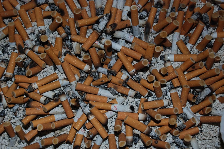cigarrillos, adicto, fumar, gran grupo de objetos, cigarrillo, mala costumbre, colilla, problemas para fumar, señal de advertencia, señal