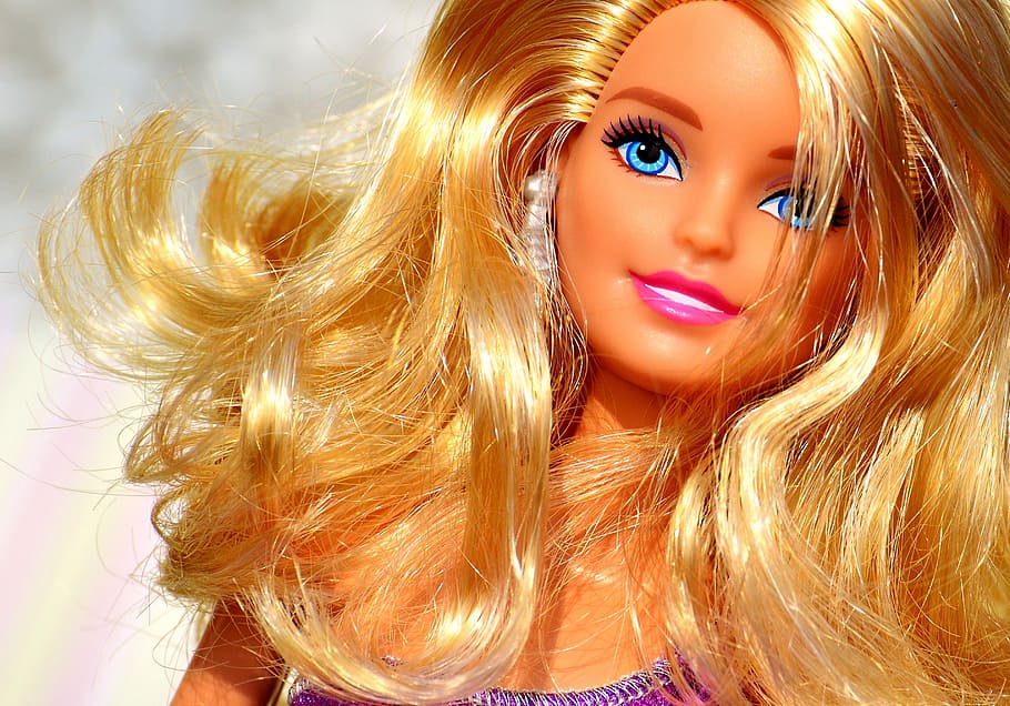 gadis plastik, pink, atas, boneka, kecantikan, barbie, cantik, menawan, mainan anak-anak, gadis