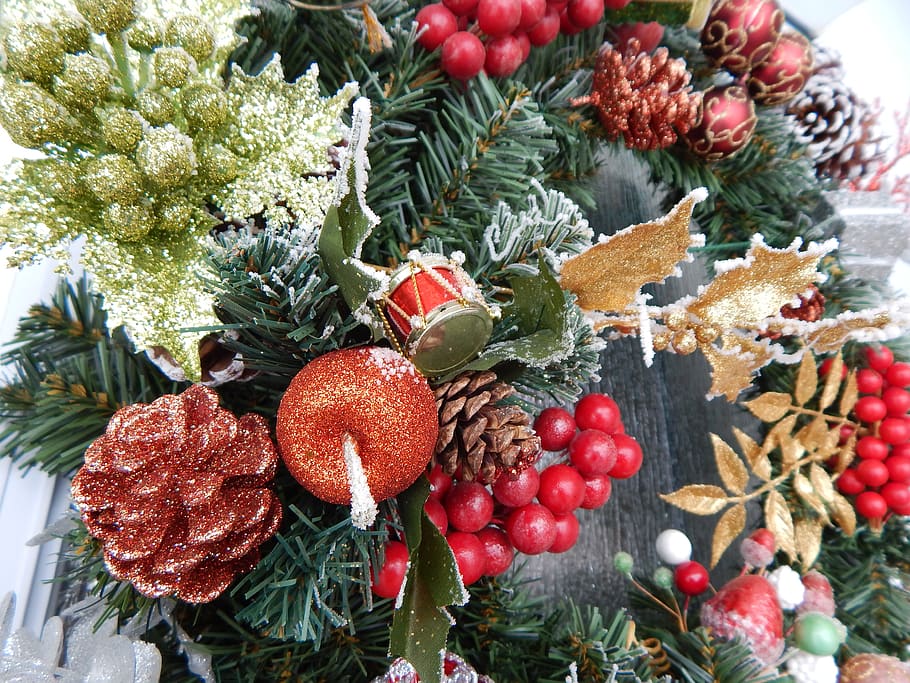 wreath, christmas, holidays, decoration, holiday, winter, season, garland, xmas, december