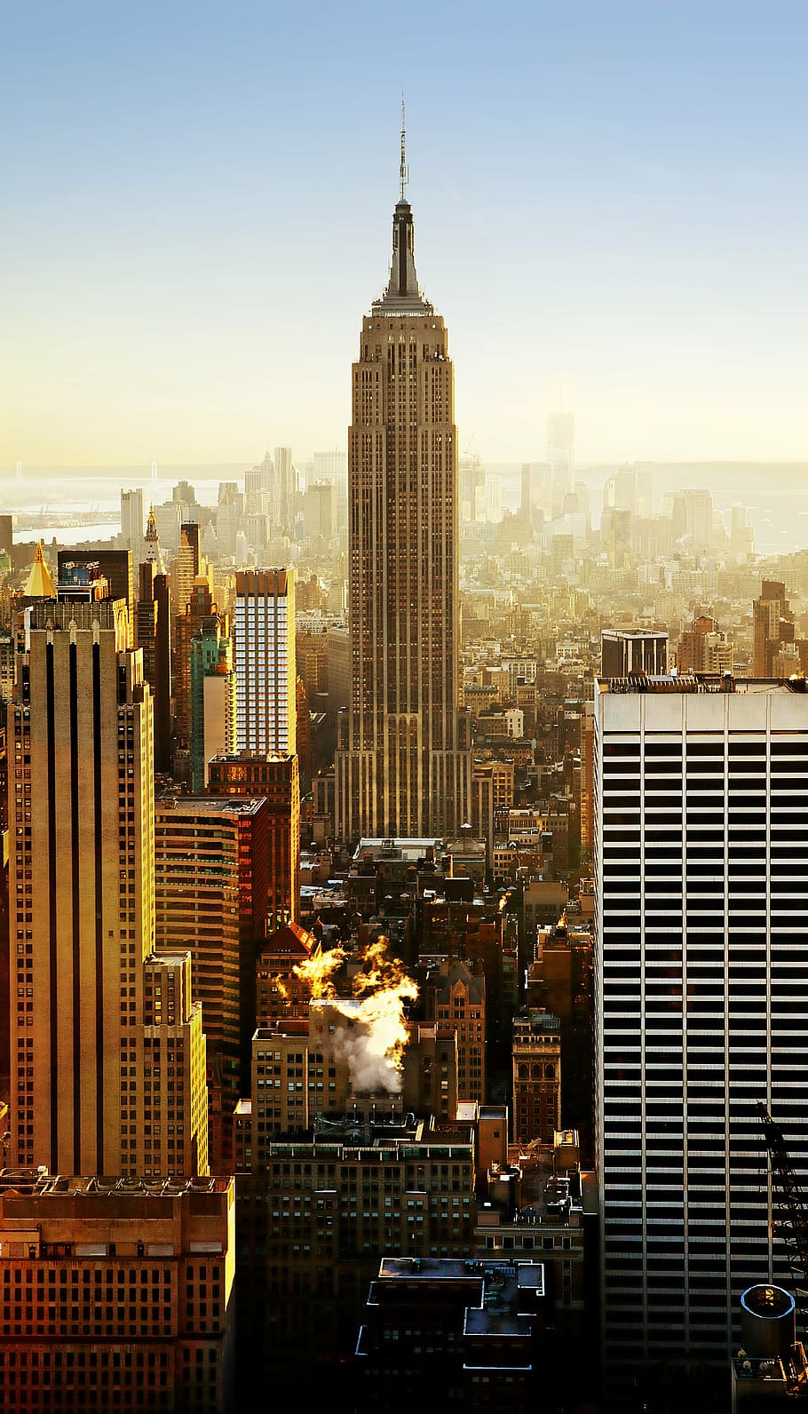 empire state building, new, york, new york city, skyscraper, cityscape, city, architecture, downtown, city skyline