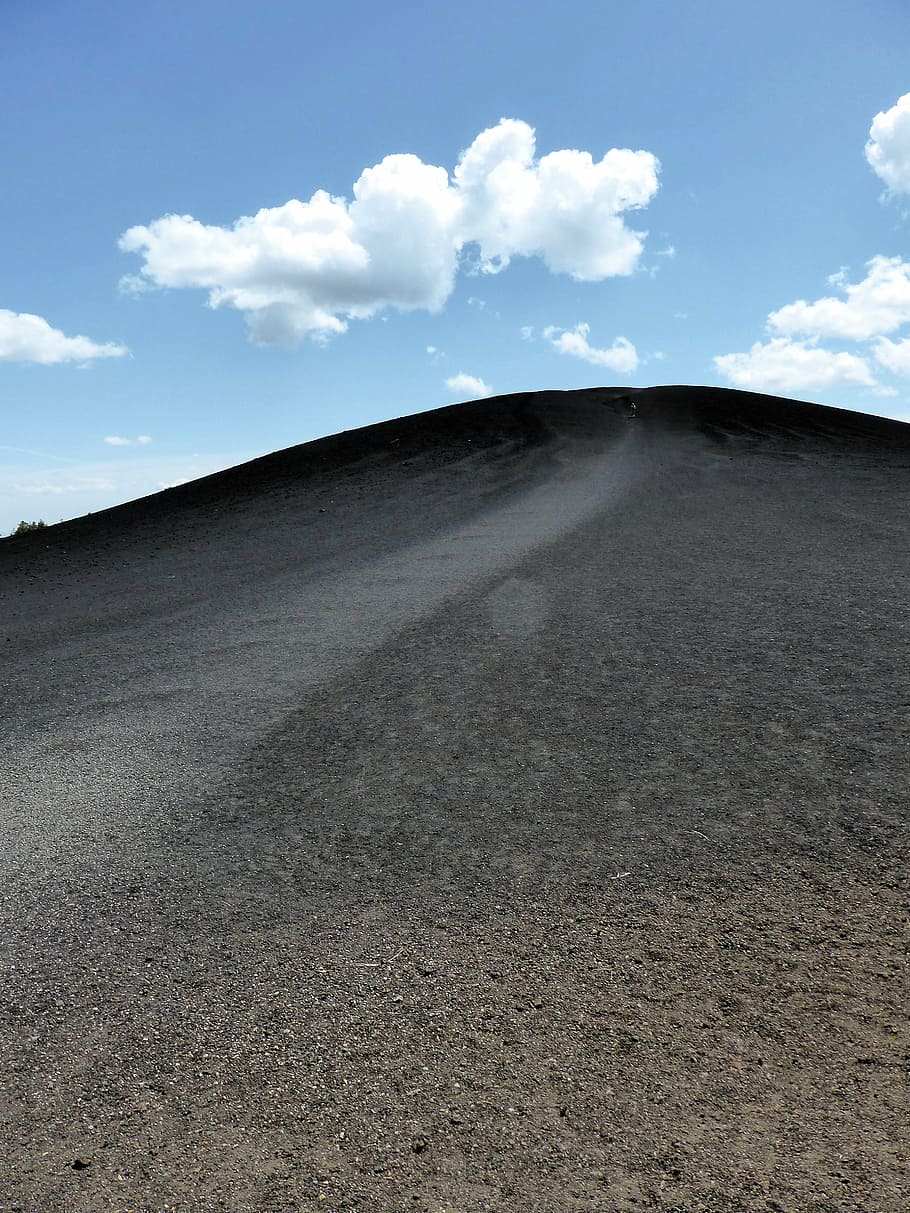 nature, lava, hill, grit, craters of the moon, usa, national park, sky, cloud - sky, land