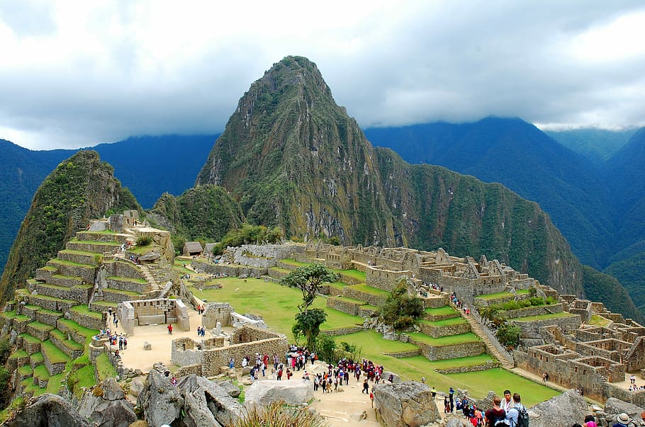 Sky, Mountain, Peru, Machu Picchu, sky, mountain, travel destinations, built structure, history, architecture, mountain range