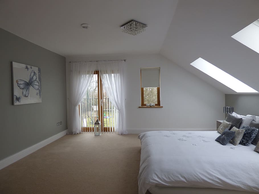 white bedspread, living room, interior, furniture, living room interior, room, home, living, sofa, modern