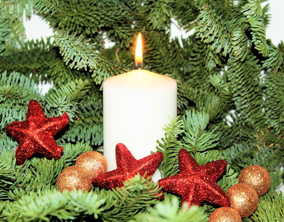 litup, white, votive, candle, poinsettia, christmas, christmas decoration, decoration, background, christmas decorations