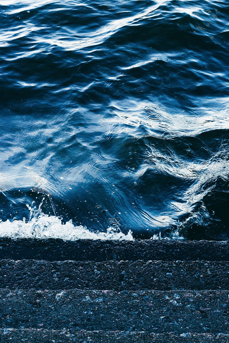laut, semprot, biru, alam, lautan, gelombang, ikat kepala, busa, cair, gerakan