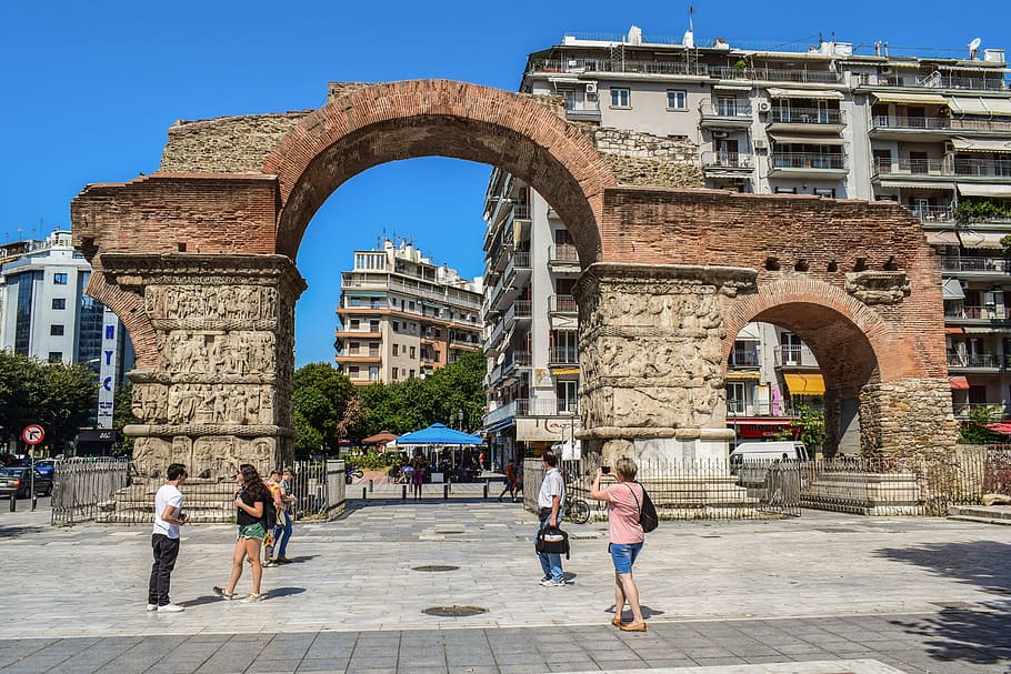 greece, thessaloniki, arch of galerius, tourism, city, landmark, historic, macedonia, ancient, monument