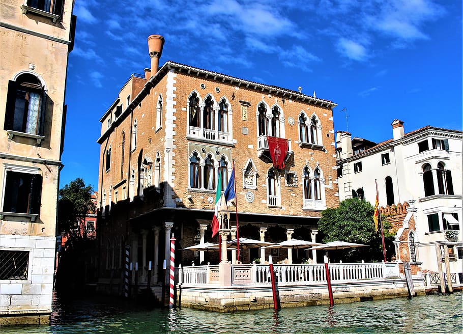 venice, italy, palace, architecture, old house, building, water, buildings, world, attraction