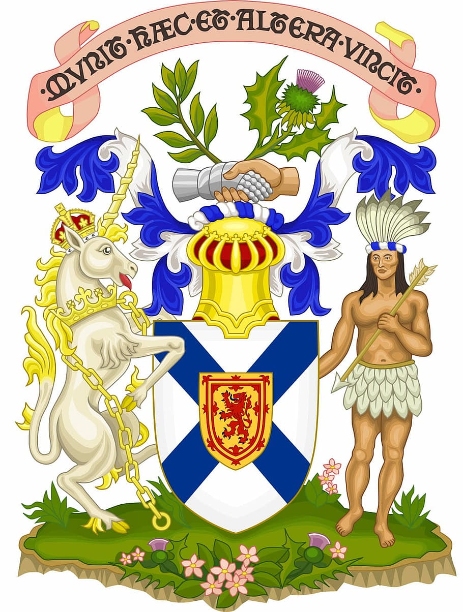 コート, 腕, ノバスコシア, ノバスコシアの国章, カナダ, 紋章, エンブレム, パブリックドメイン, シンボル, 王冠