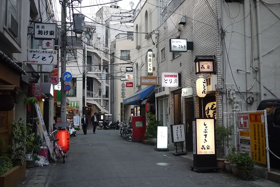 japan, sign, road, shop, road sign, roadsign, japanese, street, architecture, built structure