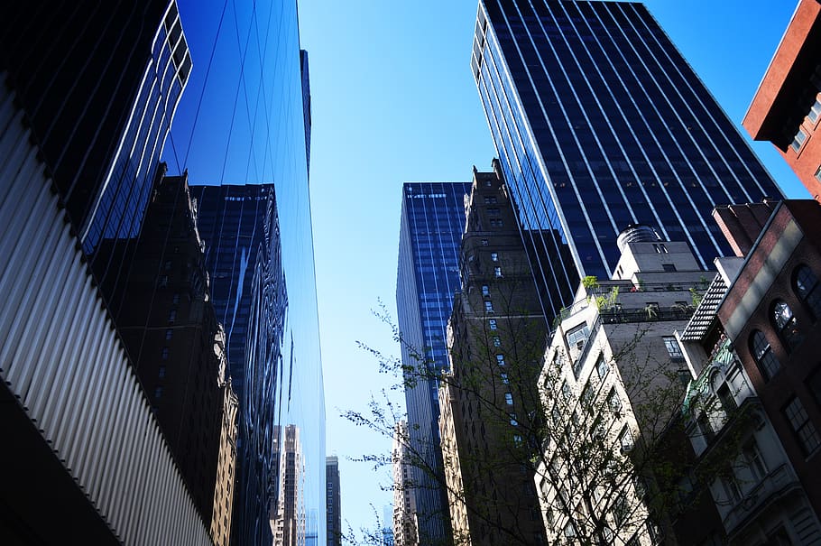 newyork, kota, langit, bangunan, jalan, new york, Arsitektur, struktur yang dibangun, eksterior bangunan, eksterior gedung kantor
