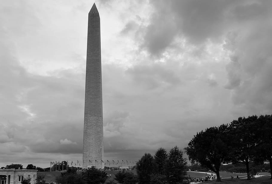 Washington, Memorial, Abraham Lincoln, awan, usa, peringatan lincoln, washington dc, amerika serikat, awan - langit, langit