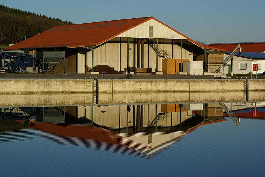 almacén, aguas, vías fluviales, agua, reflexión, estructura construida, exterior del edificio, arquitectura, frente al mar, lago