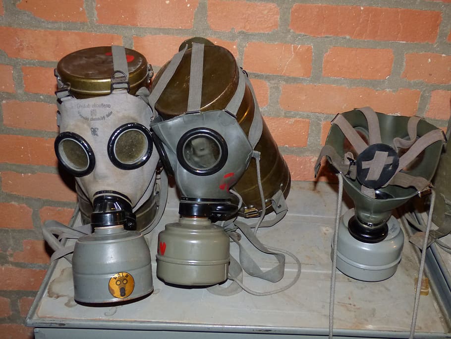 Mask, Gas, the mask, contamination of the, filter, the war, the military, radiation, shelter, indoors