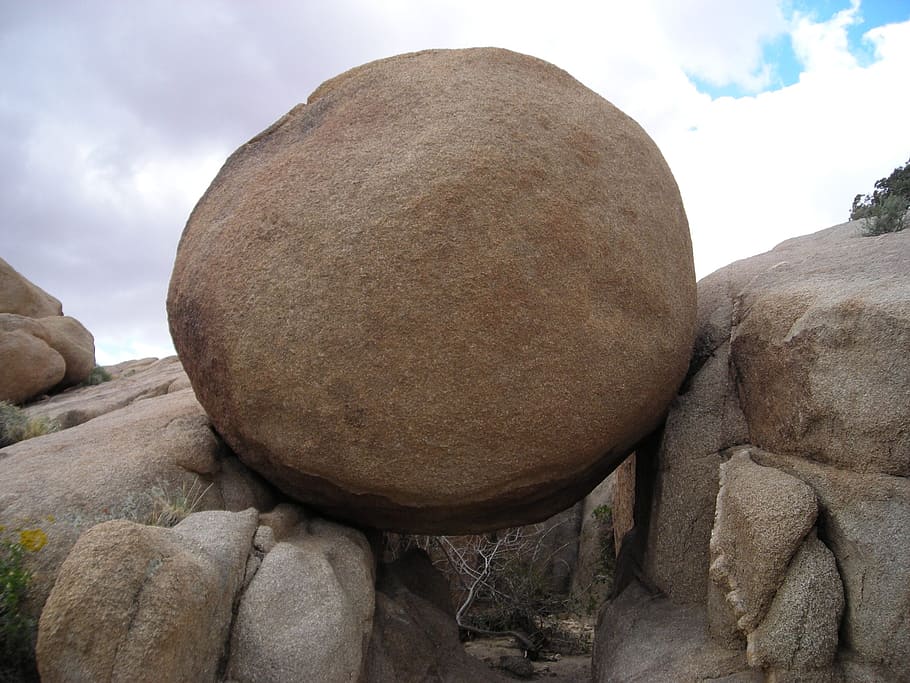 Boulder, Desert, California, Round, rocks, rocky, arid, scenic, terrain, rock - object