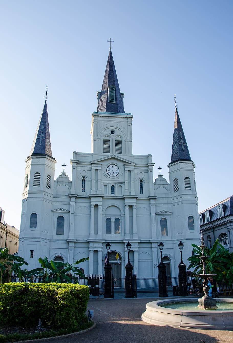 saint louis cathedral, church, cathedral, usa, america, louisiana, new orleans, religion, chapel, building exterior