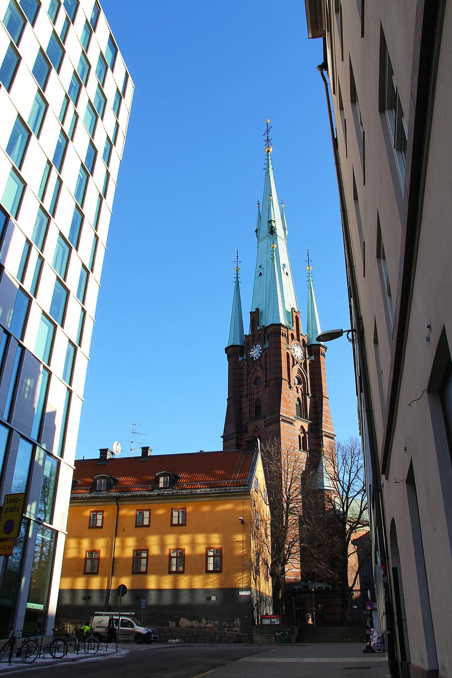Iglesia klara, iglesia, hermosa, rezar, oración, sueco, estocolmo, suecia, escandinavia, exterior del edificio