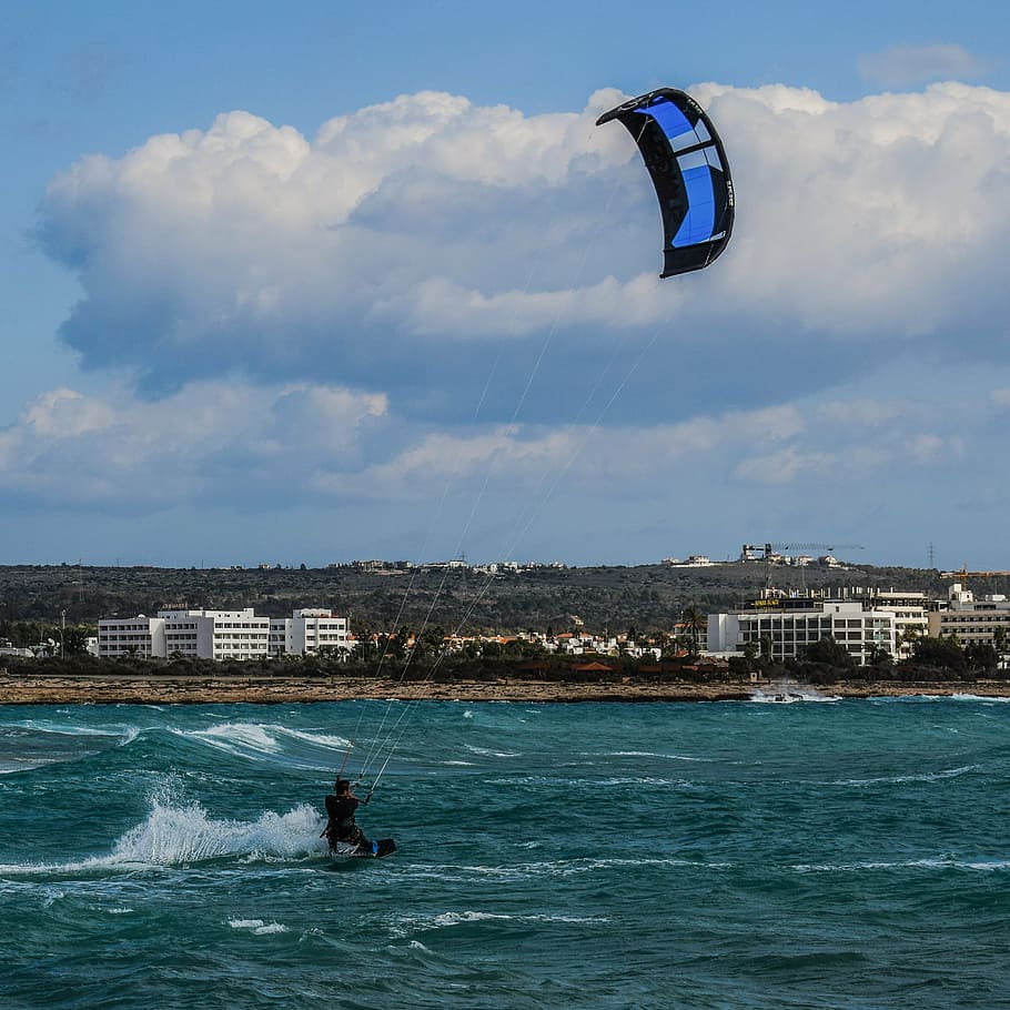kite surfing, sport, surfing, extreme, sea, wind, kite boarding, beach, activity, dom