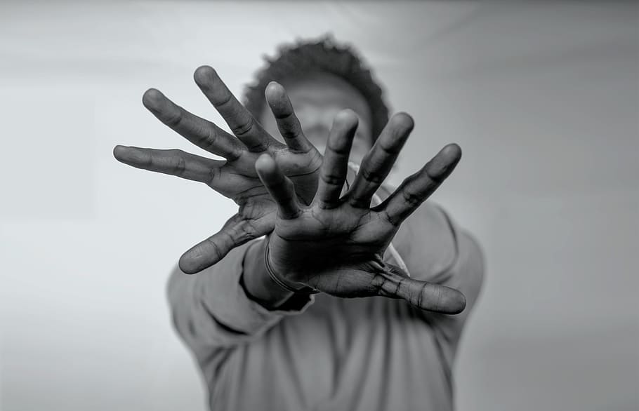 hand, man, white background, human hand, human body part, one person, indoors, body part, gesturing, focus on foreground