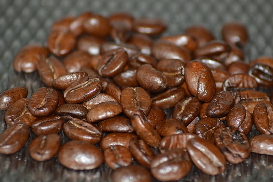 Coffee Beans, Macro, Countertop, coffee, douwe egberts, kitchen, bean, brown, caffeine, close-up