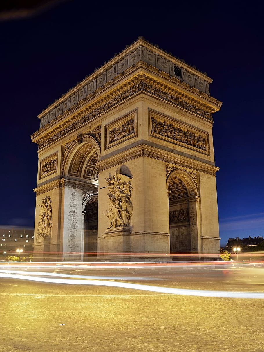 凱旋門, パリ, フランス, ヨーロッパ, 歴史的, ランドマーク, 記念碑, 有名な首都, シャンゼリゼ, 街並み