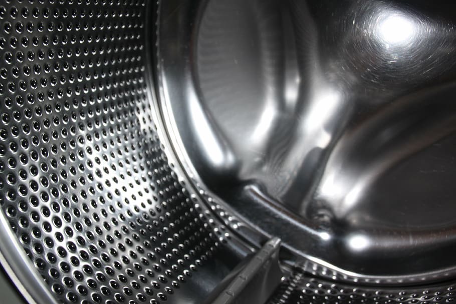 washing machine, washing drum, wash, metallic, metal, backgrounds, stainless Steel, steel, silver Colored, close-up