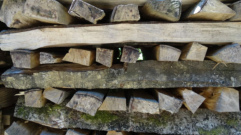 Wood, Firewood, holzstapel, growing stock, log, firewood stack, wood - Material, pattern, backgrounds, stack