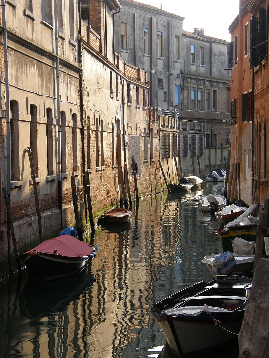 venice, gondola, channel, italy, bridge, lagoon, palace, boats, venetian, gondoliers