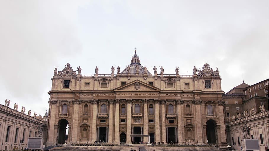 Ciudad del Vaticano, Italia, Catedral, arquitectura, cielo, estructura construida, destinos de viaje, exterior del edificio, al aire libre, historia