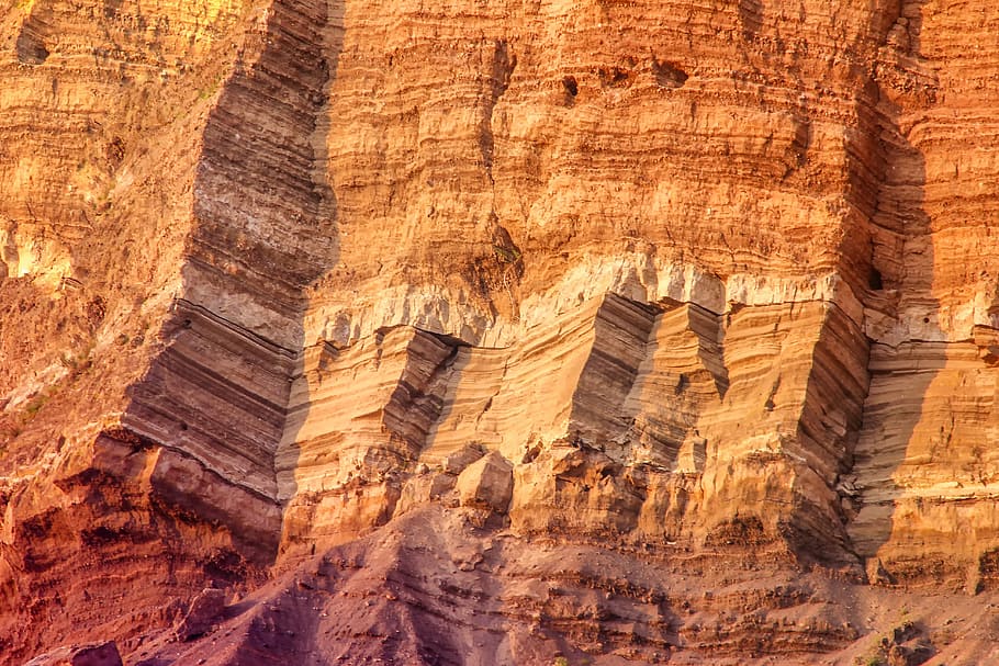 茶色の峡谷, 自然, 風景, 溶岩, 溶岩ピット, 溶岩砂, 軽石, 軽石砂利, 軽石の壁, ニッケニッチ