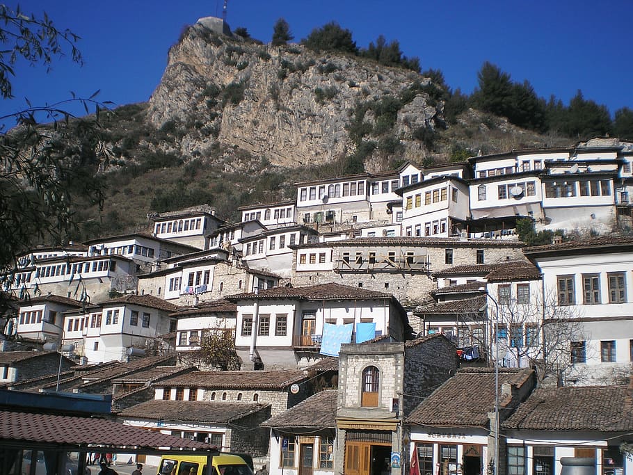 berat, albania, castle, balkan, europe, kala, mangalem, history, building exterior, architecture