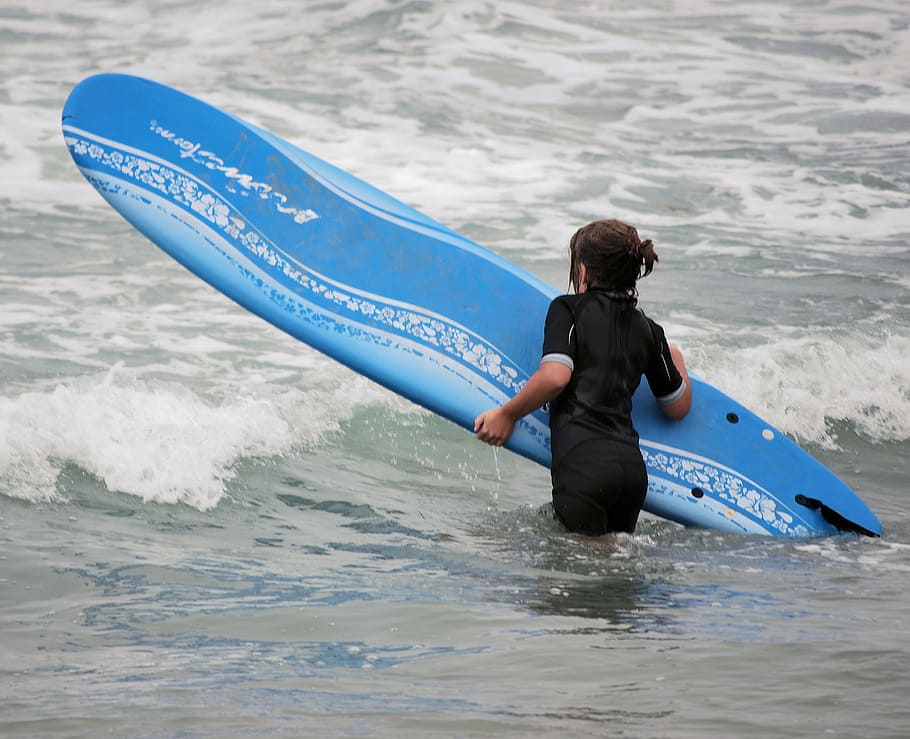 surfing, surf board, ocean, pacific, beach, san diego, california, surf, board, summer