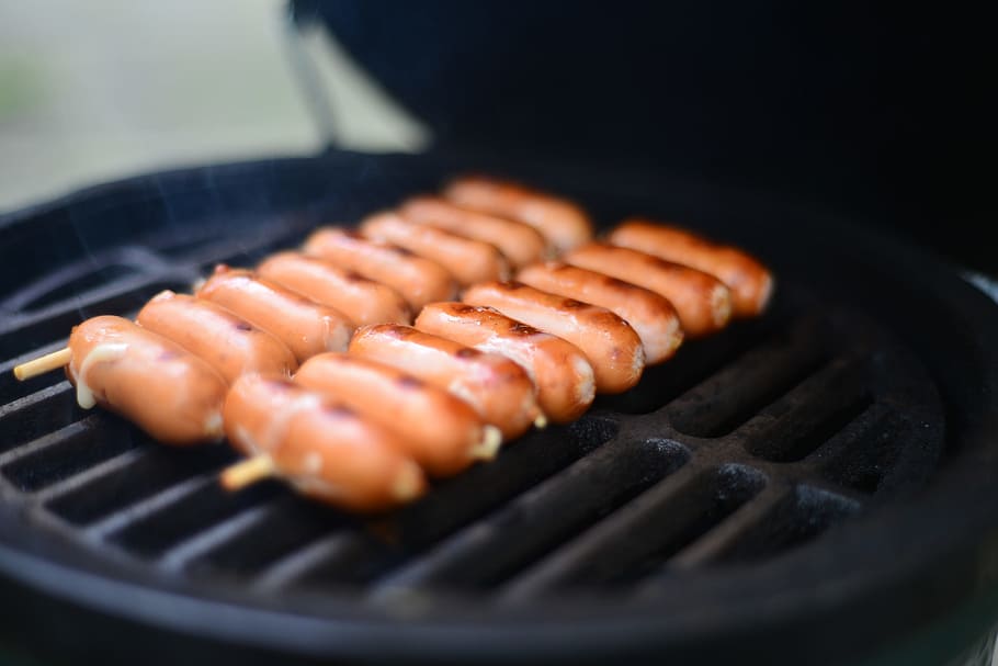sausage on grill, Sausage, grill, food/Drink, barbecue, barbeque, bBQ, cooking, food, grilling