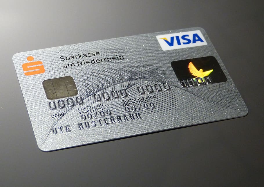 tarjeta visa gris, tarjeta de garantía de cheques, tarjeta de crédito, tarjetas de crédito, tarjetas ec, caja de ahorros, banco, dinero, pago, efectivo y equivalentes de efectivo
