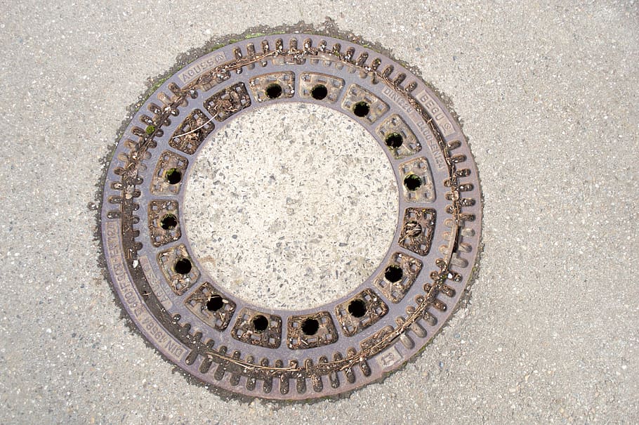 road, manhole cover, gulli, circle, geometric shape, shape, manhole, street, metal, sewage