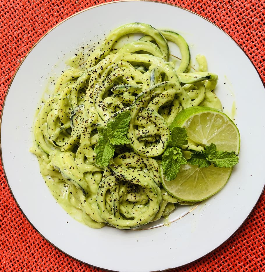 zoodles, zucchini noodles, healthy, low-carb, nutritious, spiralized, vegetable, zucchini, food, healthy eating